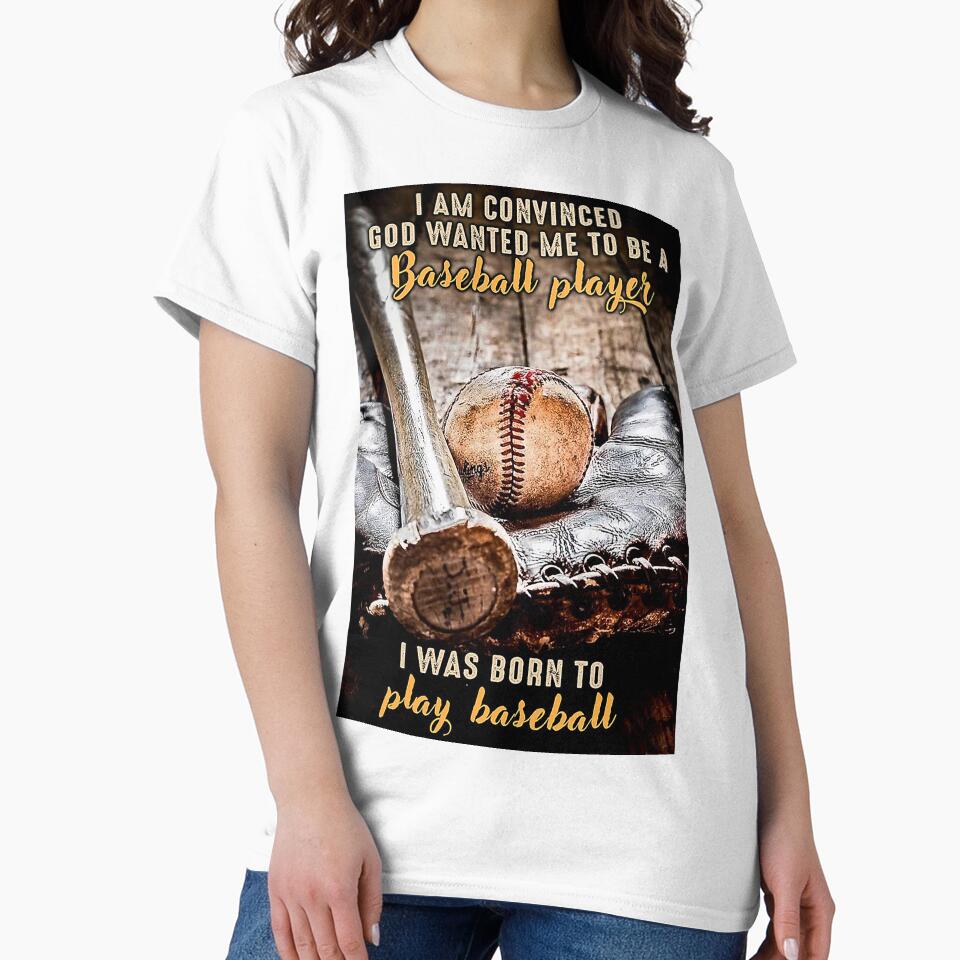 Baseball Bat And Ball I Was Born To Play Baseball Poster by kathrynlice