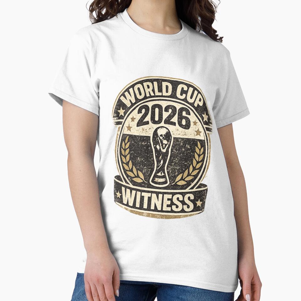World Cup 2026 Witness Vintage Football Fan T-Shirt by ArthUpscale