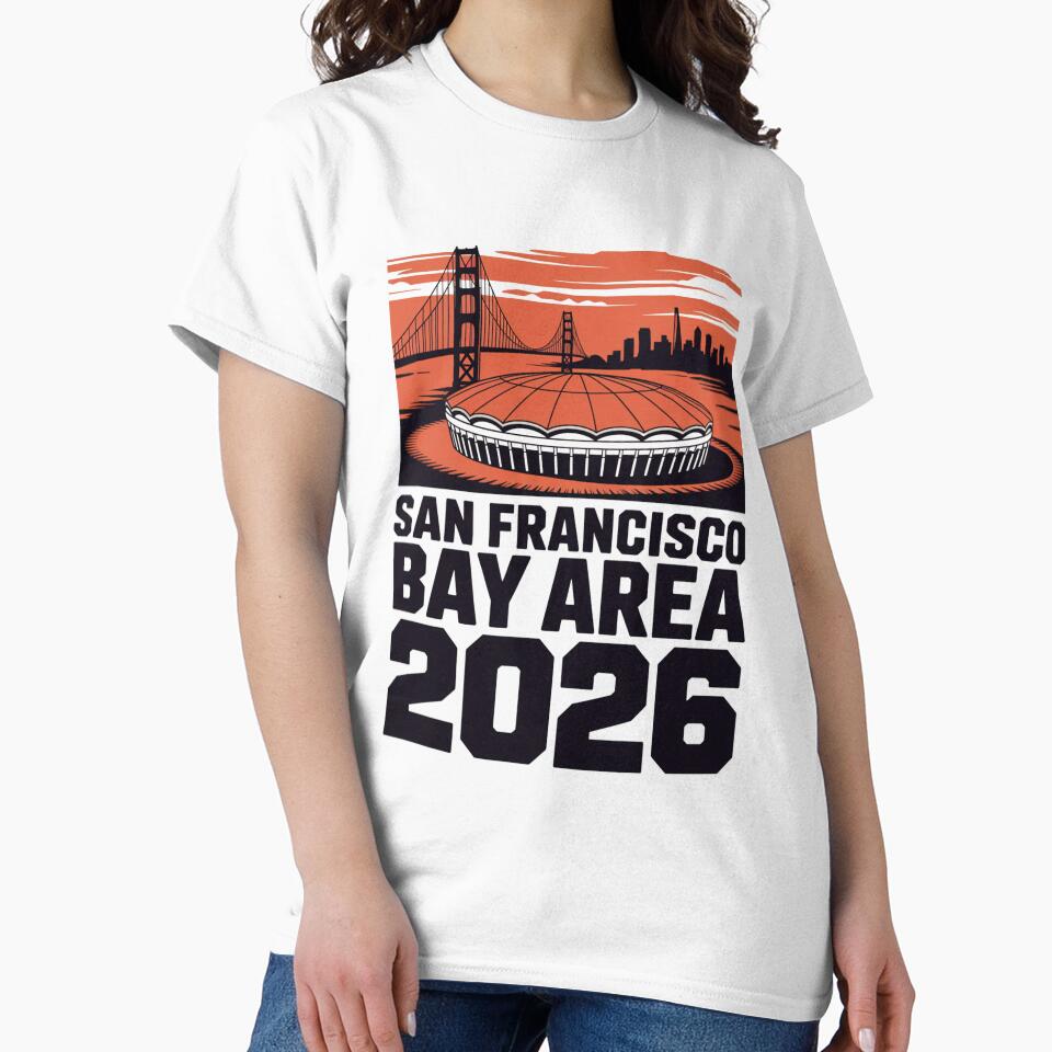 San Francisco Bay Area Golden Gate Stadium T-Shirt V3 by DarylWelsh2024