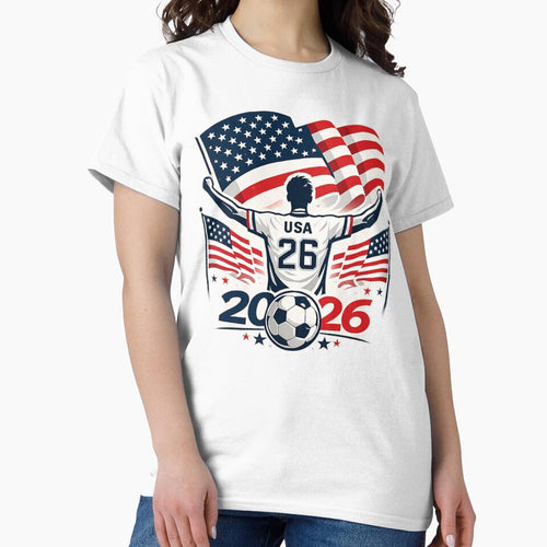 American Soccer Fan 2026 USA Flag by Corvoria
