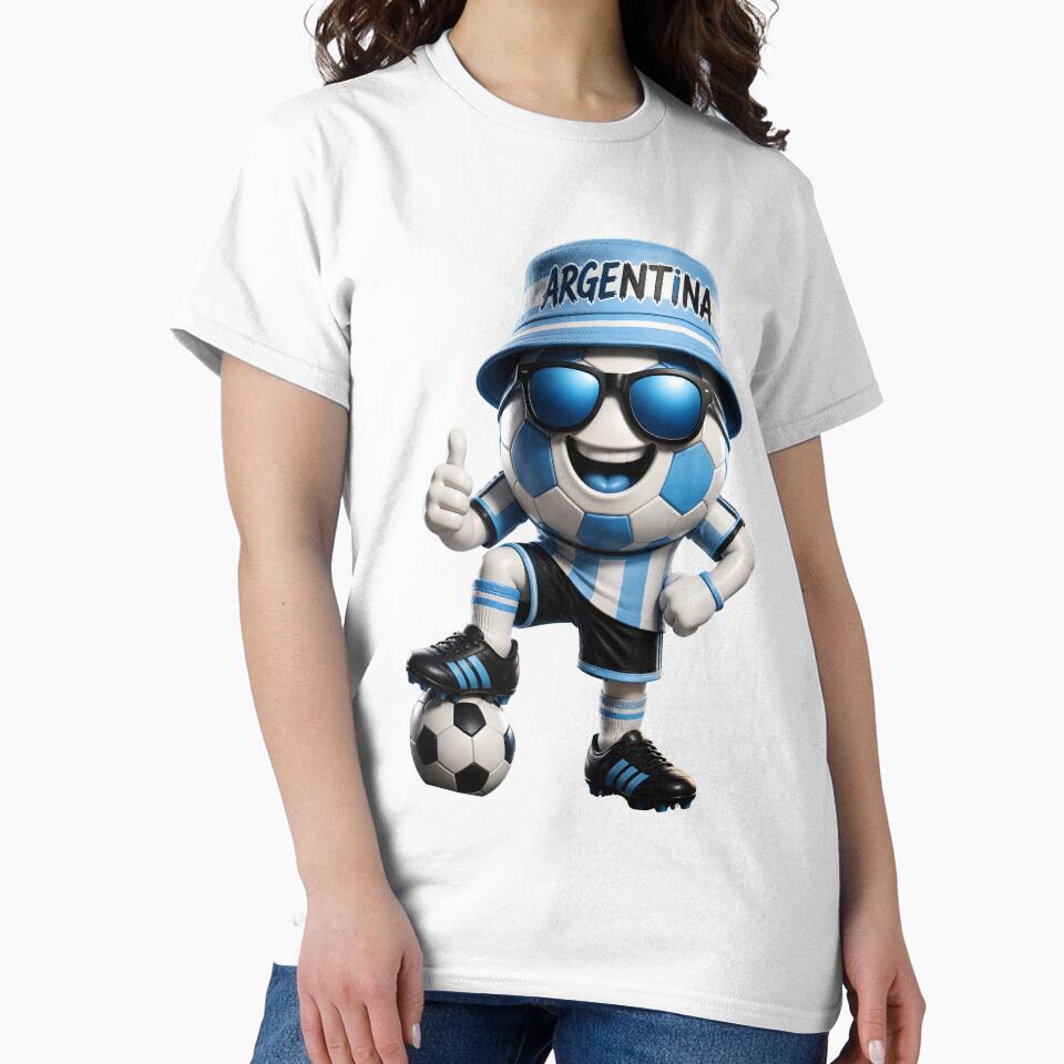 Argentina Soccer Mascot Funny Football Cartoon Graphic by ArtSpark Studio