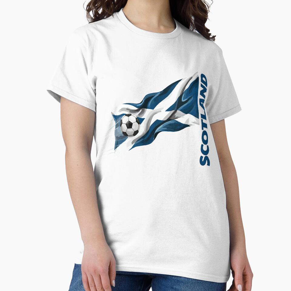 Scotland Flag and Soccer Ball by Sfumata Illustration