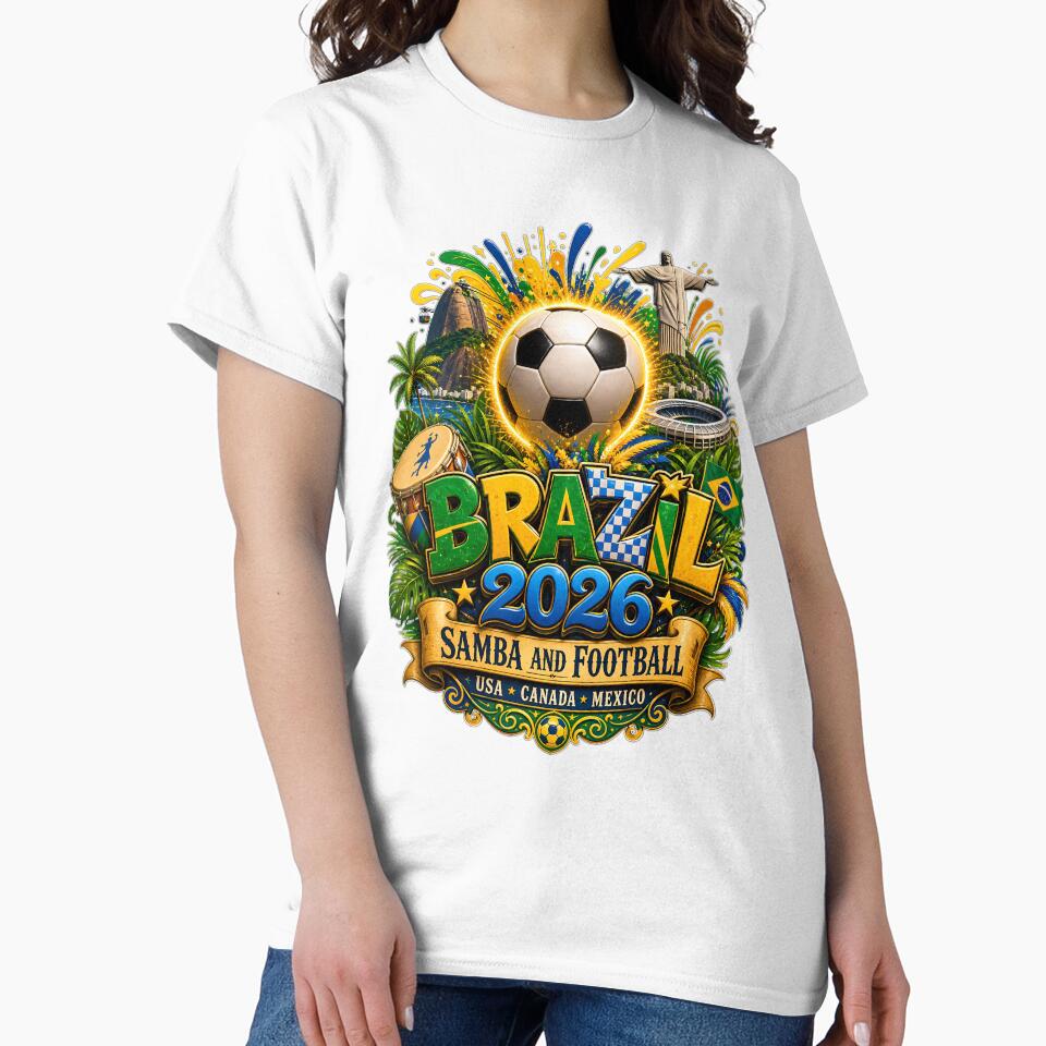 Brazil 2026 Soccer Samba Football Design by LuisWorks