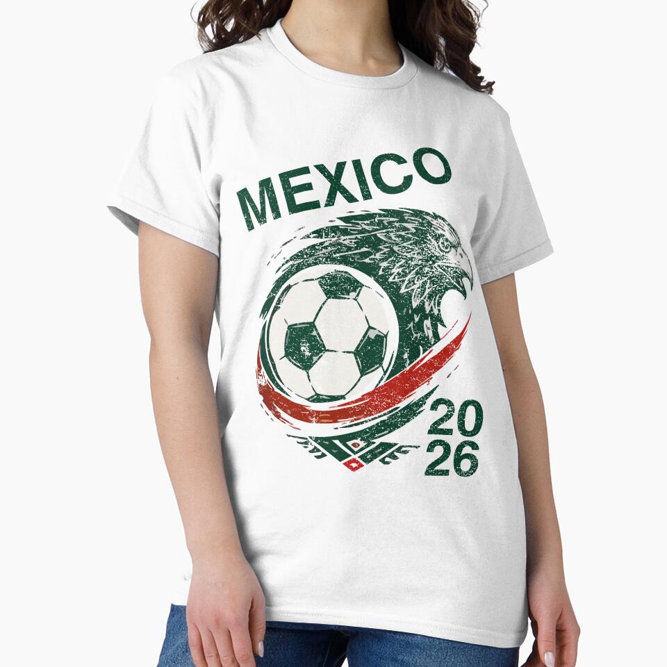 Mexico Football Fan Shirt 2026 Mexican Flag Supporter Tee International Tournament Fan Gift by LessIsLoud