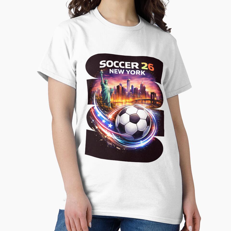 New York Soccer 2026 Shirt, Soccer 26 NYC Fan Tee, New York City Soccer Graphic by MK-Charlie