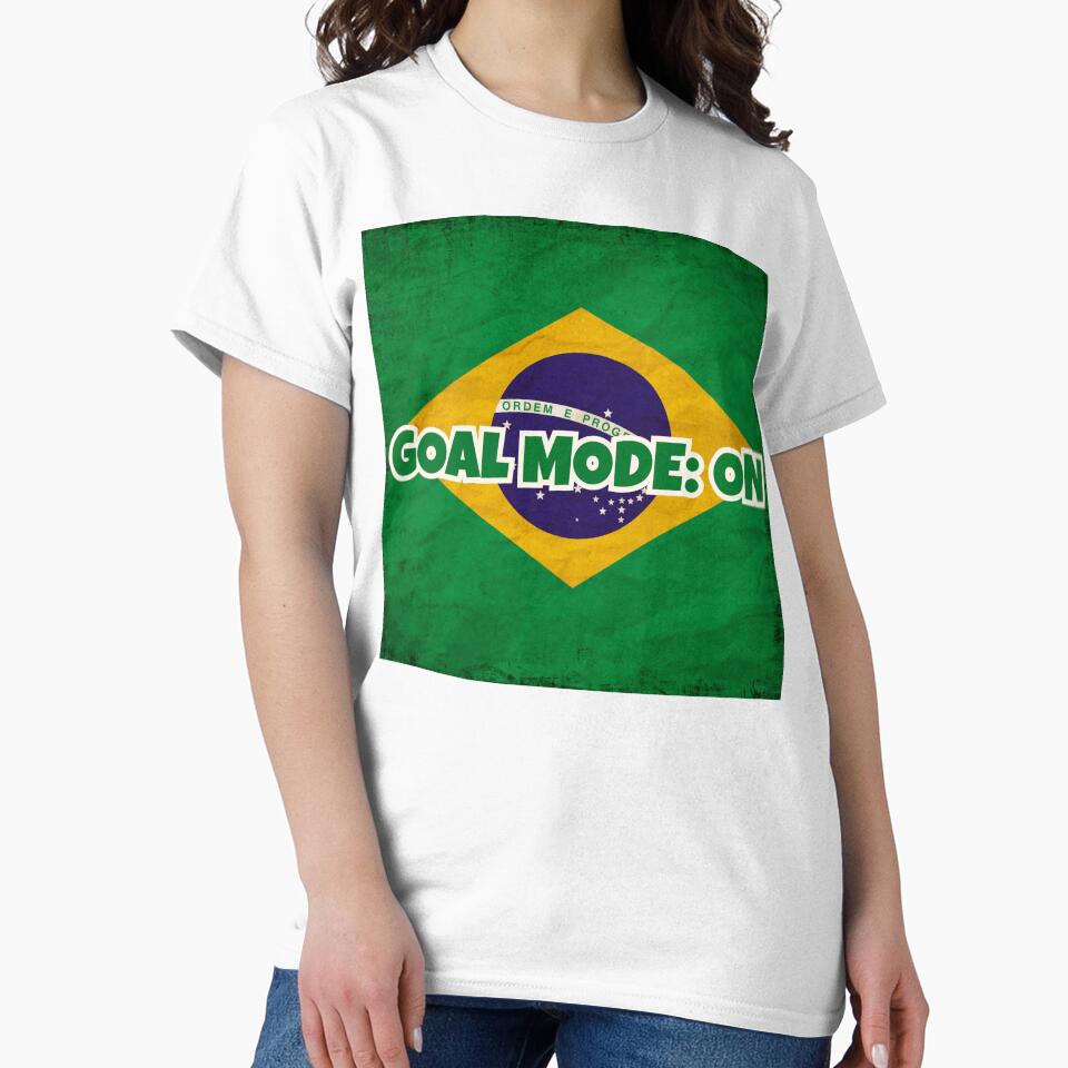 Brazil Soccer Fan Shirt – GOALMODE: ON Football Tee by LovelyHappyGift