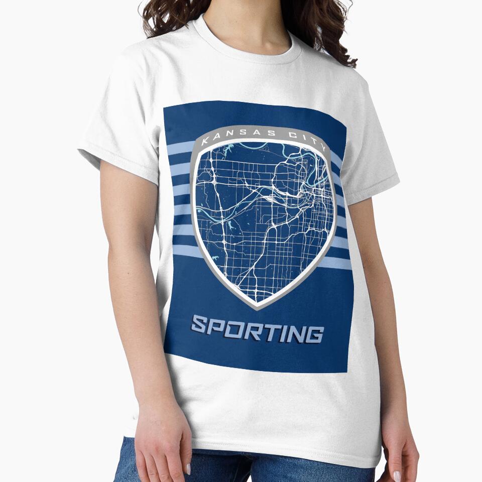 Kansas City Map in Sporting Colors by kelbyredux