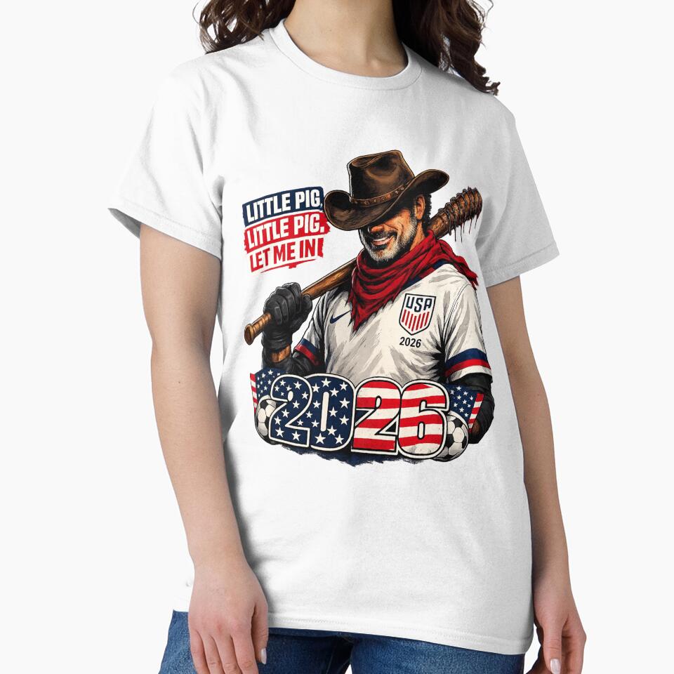 USA Soccer 2026 Football Badass Cowboy Fan by ox prints