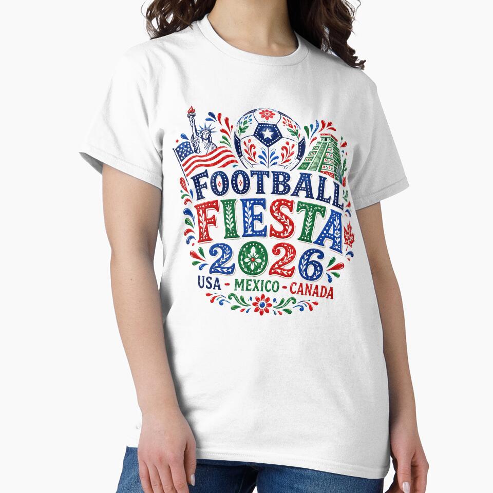 Football Fiesta 2026 USA Mexico Canada Soccer Art by emaga