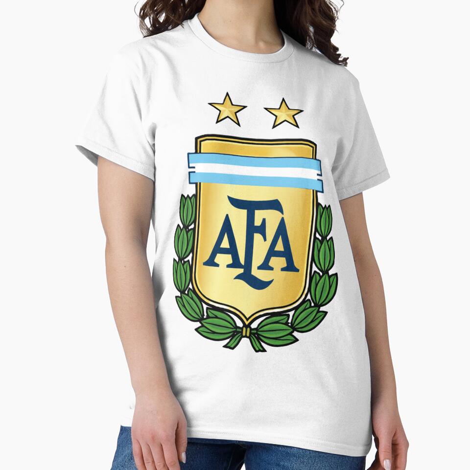 Argentina FA Inspired Crest – World Champions Football Emblem Design by RAVisuals