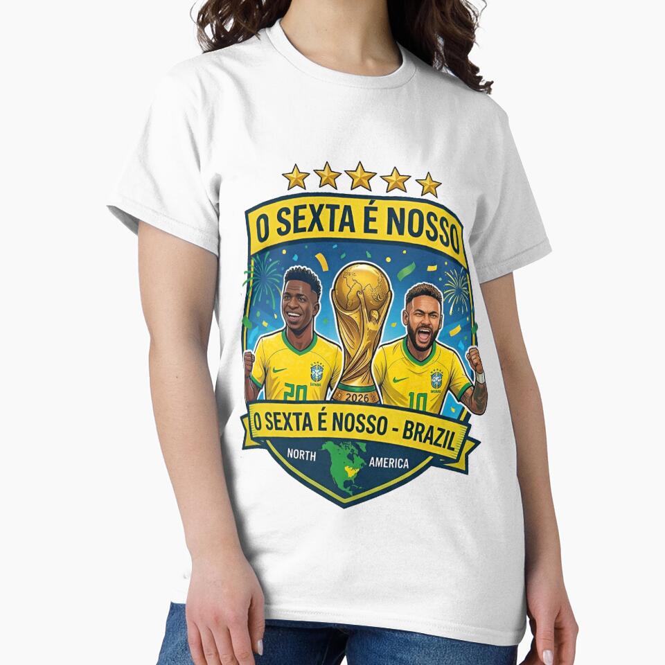 Brazil Football O Sexta E Nosso Neymar and Vini Jr | Brazil Football Fan Art by iamamiraj