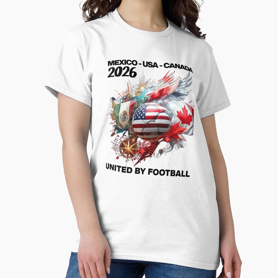 International Football Unity Design – Mexico USA Canada Premium Soccer Art by La-Designita