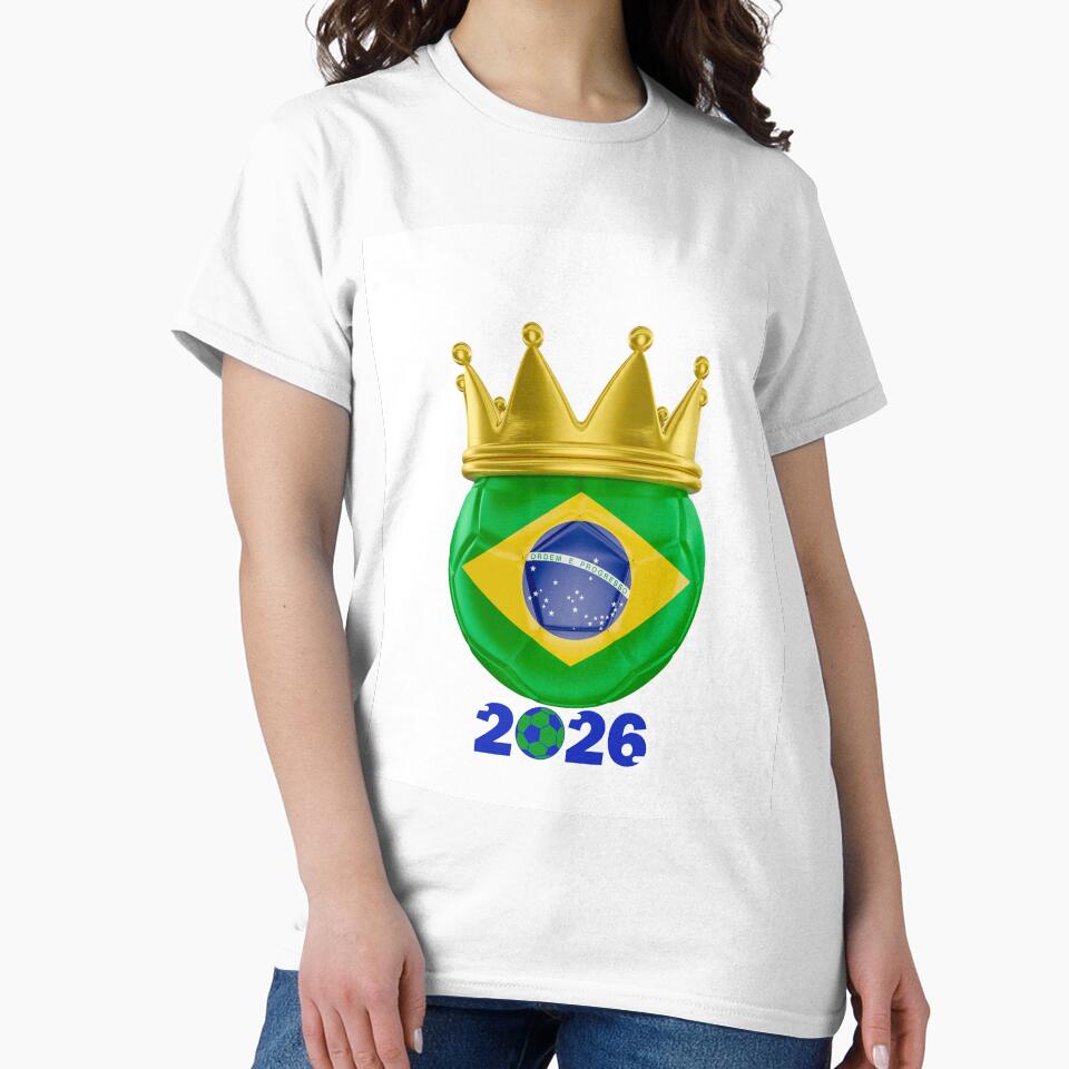 Brazil Football Champion Crown 2026 by AchraffPrint