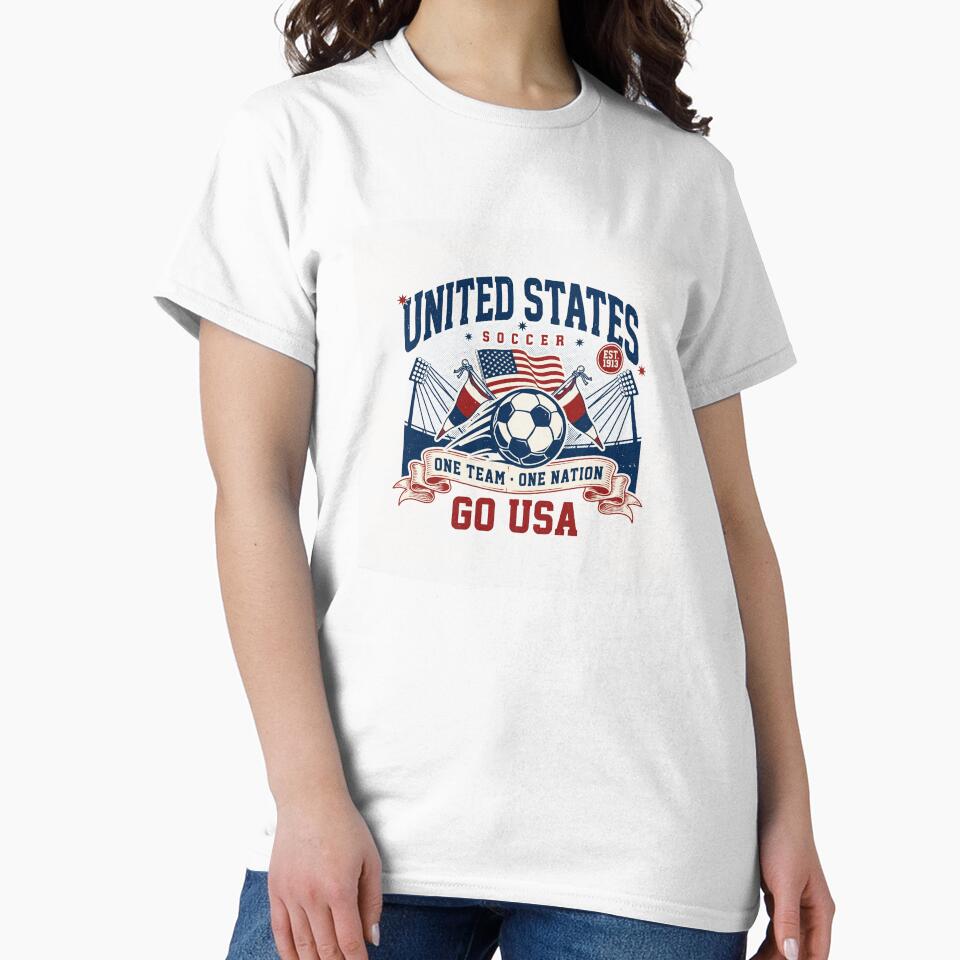 USA Soccer Pride Vintage Supporter Design by Shadryx