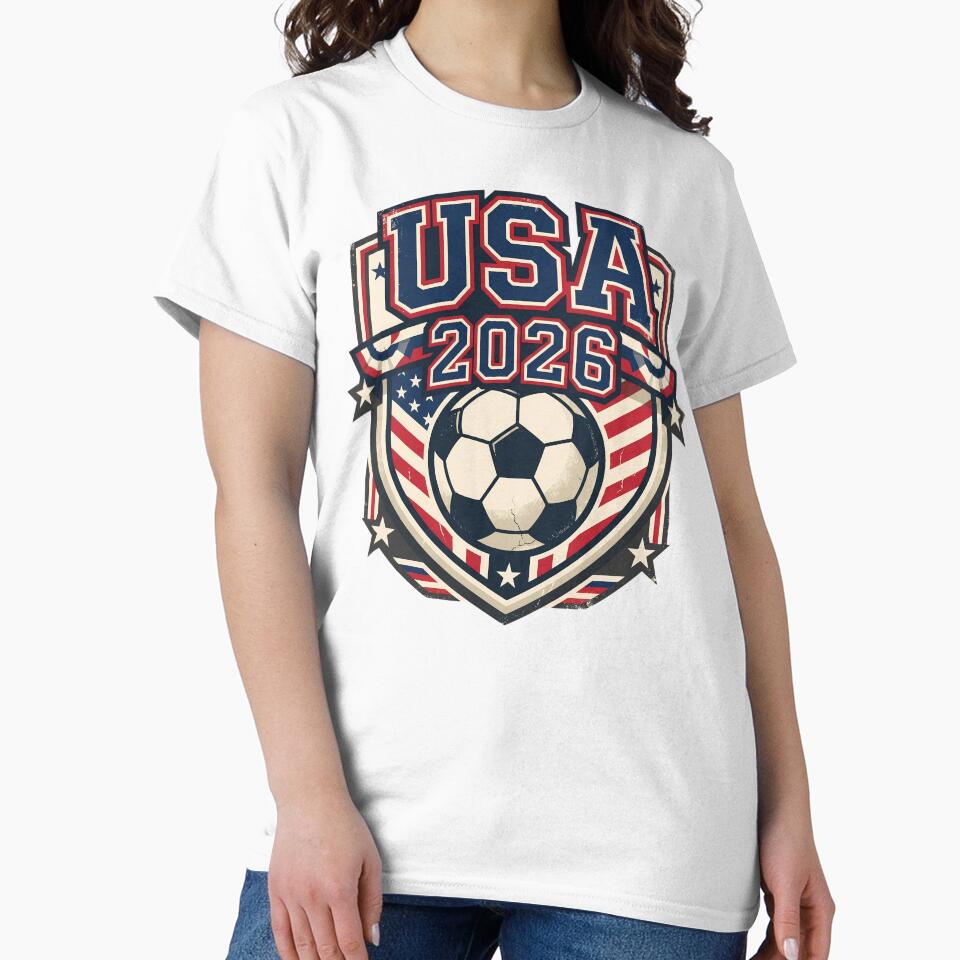 USA 2026 Retro Football Fan Crest by Saq2000
