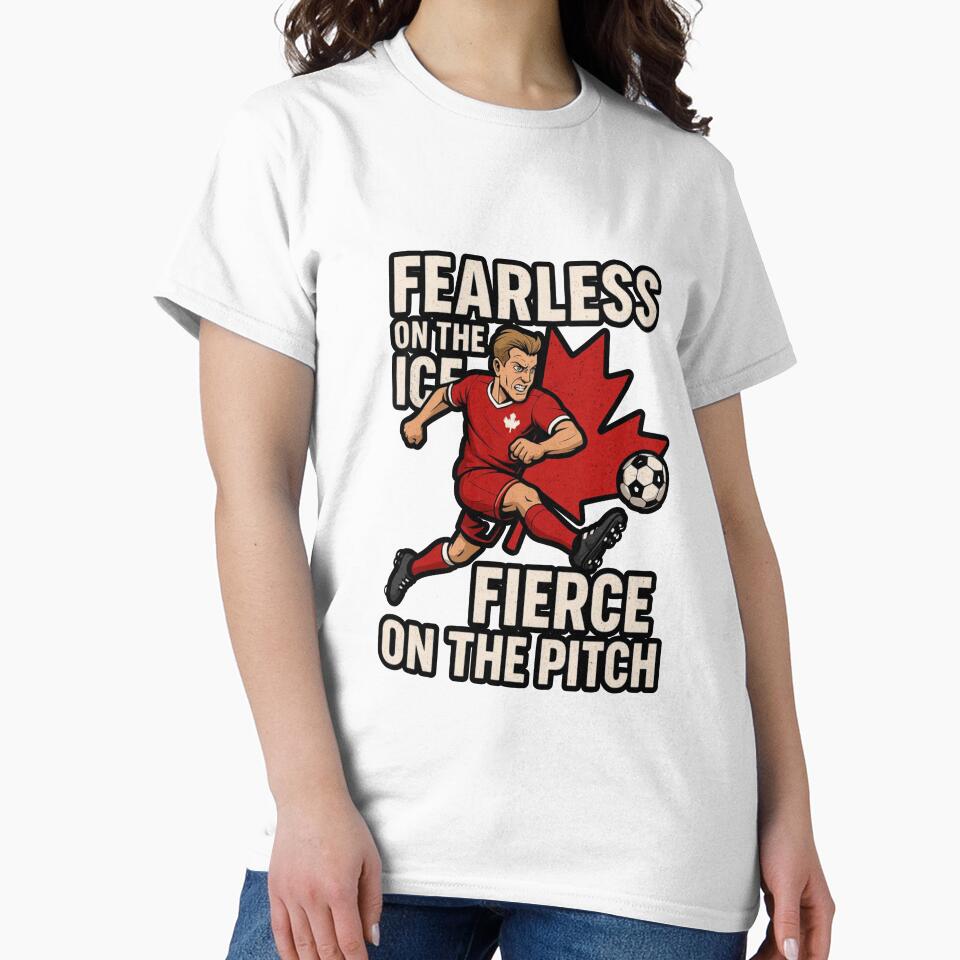 Canada World Cup 2026 Shirt • Canadian Soccer Jersey • Fearless Canada Football Tee • Team Canada Fan Gift • Red Maple Leaf Pride by Tzemo101