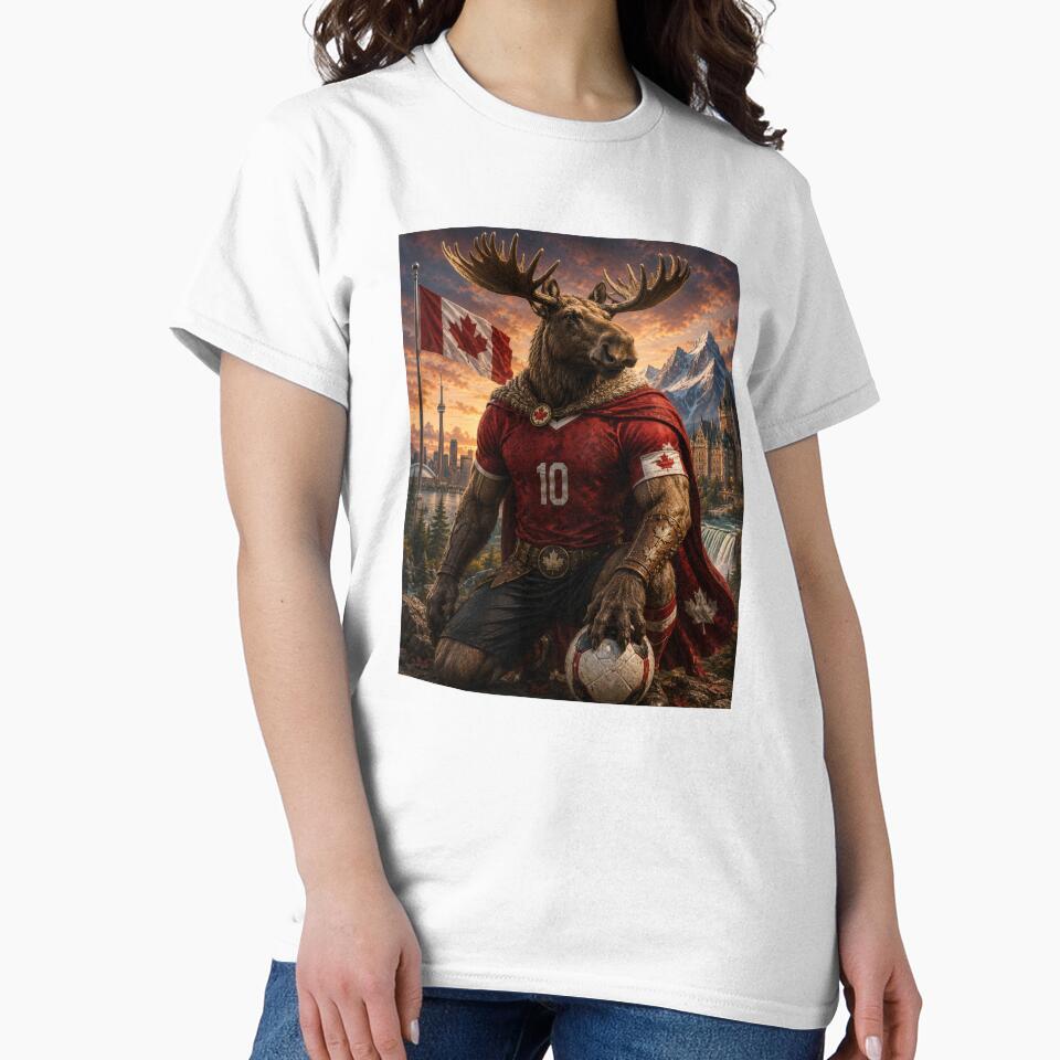 Canada Moose Warrior | Canadian National Team Football Fan Art Phone Case by Adham2001