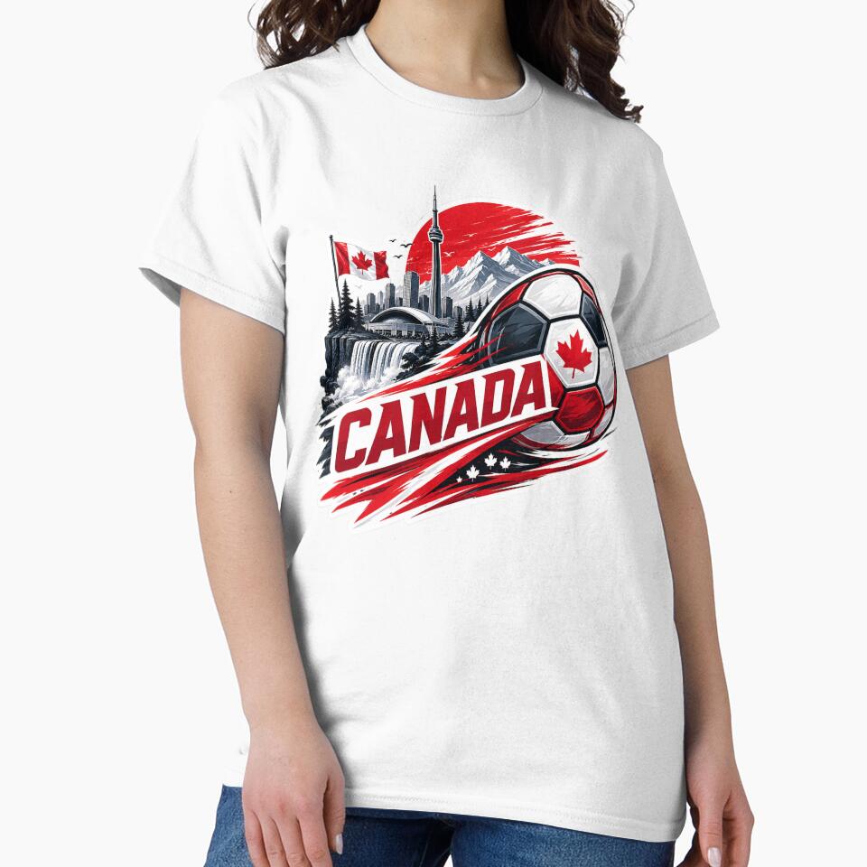 Canada Football Sticker for Fans Who Love Bold Sports Aesthetic | Minimal Soccer Design by shlepyart
