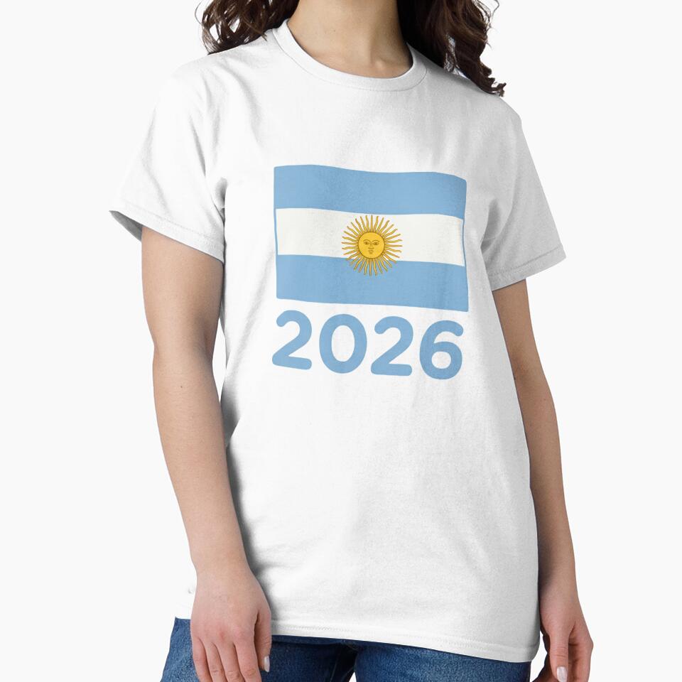 Argentina Flag on Butter Yellow, 2026 World Cup Football Fan Design | Soccer Supporter Merchandise by 21 Tulips