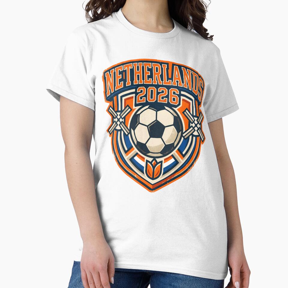 Netherlands 2026 Retro Football Fan Crest by Saq2000