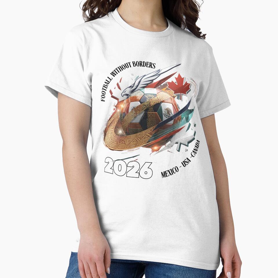 Football 2026 Mexico USA Canada Design – Football Without Borders by La-Designita
