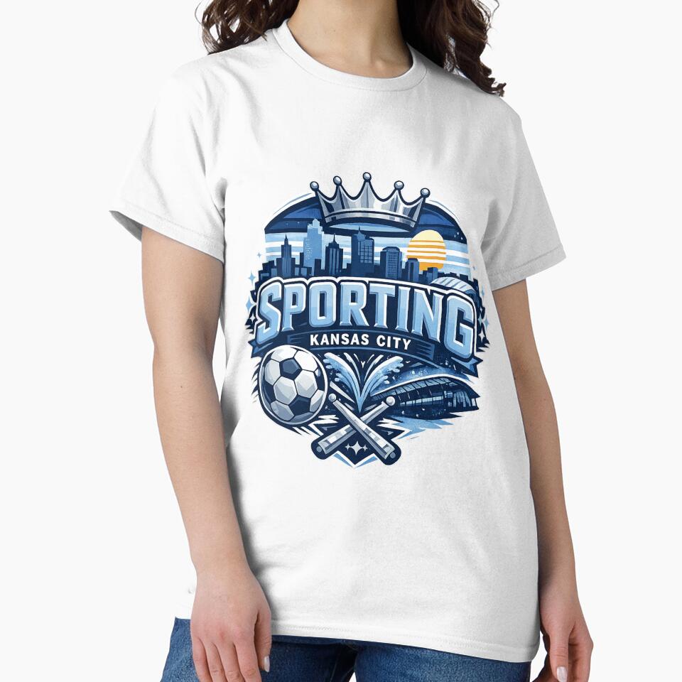 Kansas City Soccer Design Skyline Football Fan Shirt USA Sports Graphic Kansas City Gift Soccer Lover Tee by GarnerSupplyCo