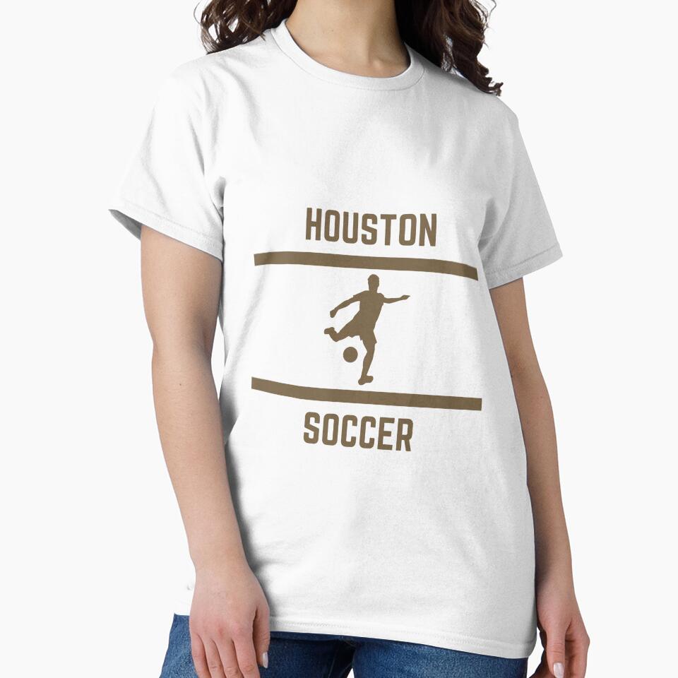 Gold Color Houston Soccer by IssaraStudio