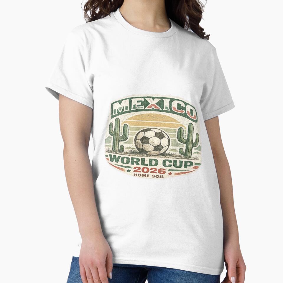 Mexico World Cup 2026 – Home Soil Vintage Soccer Fan T-Shirt by ArthUpscale