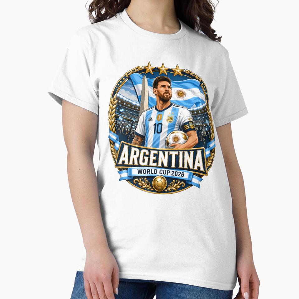 Argentine Captain Football Fan Crest by Retro Arabica