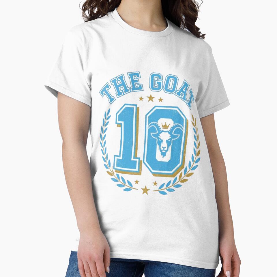 The Goat 10 - Vintage Argentina Soccer Retro Varsity by Harrak Housni