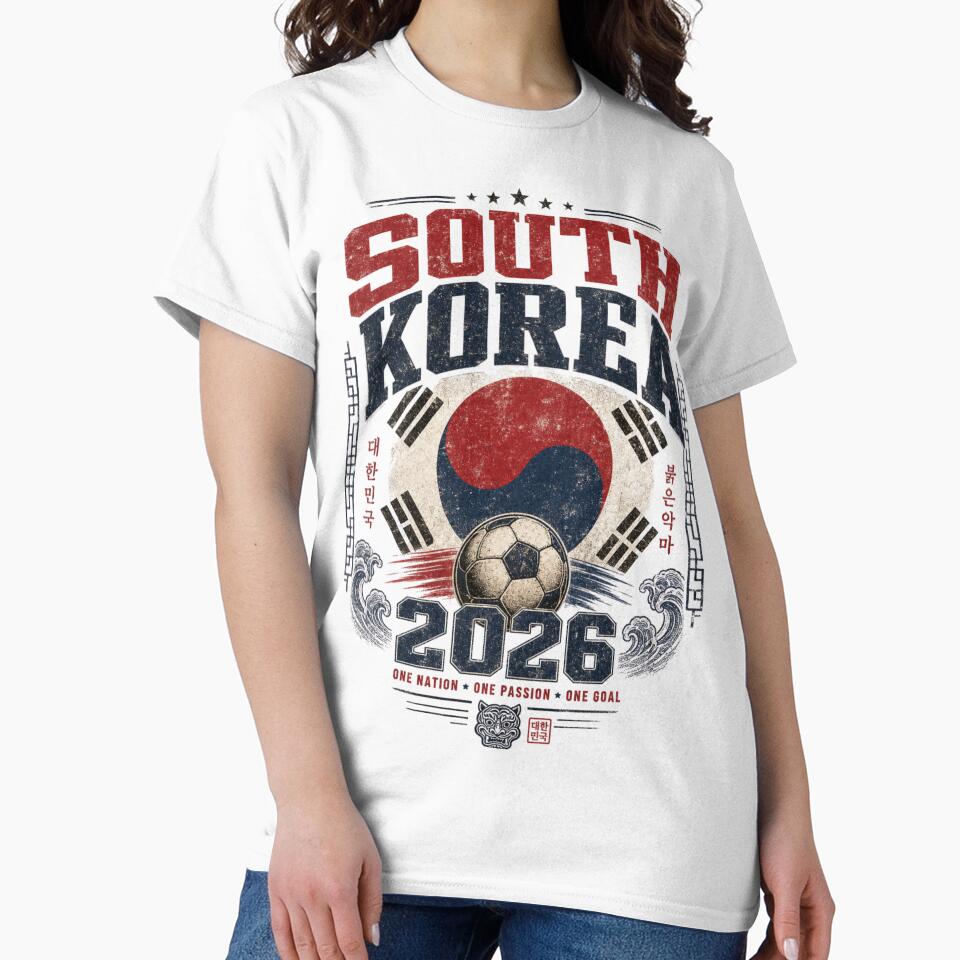South Korea 2026 Football World Cup Glory | Taegeuk Warriors Fan Supporter Shirt by rushaib