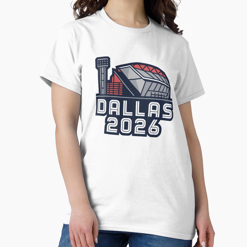 Dallas 2026 Texas Soccer Souvenir T-Shirt V9 by DarylWelsh2024