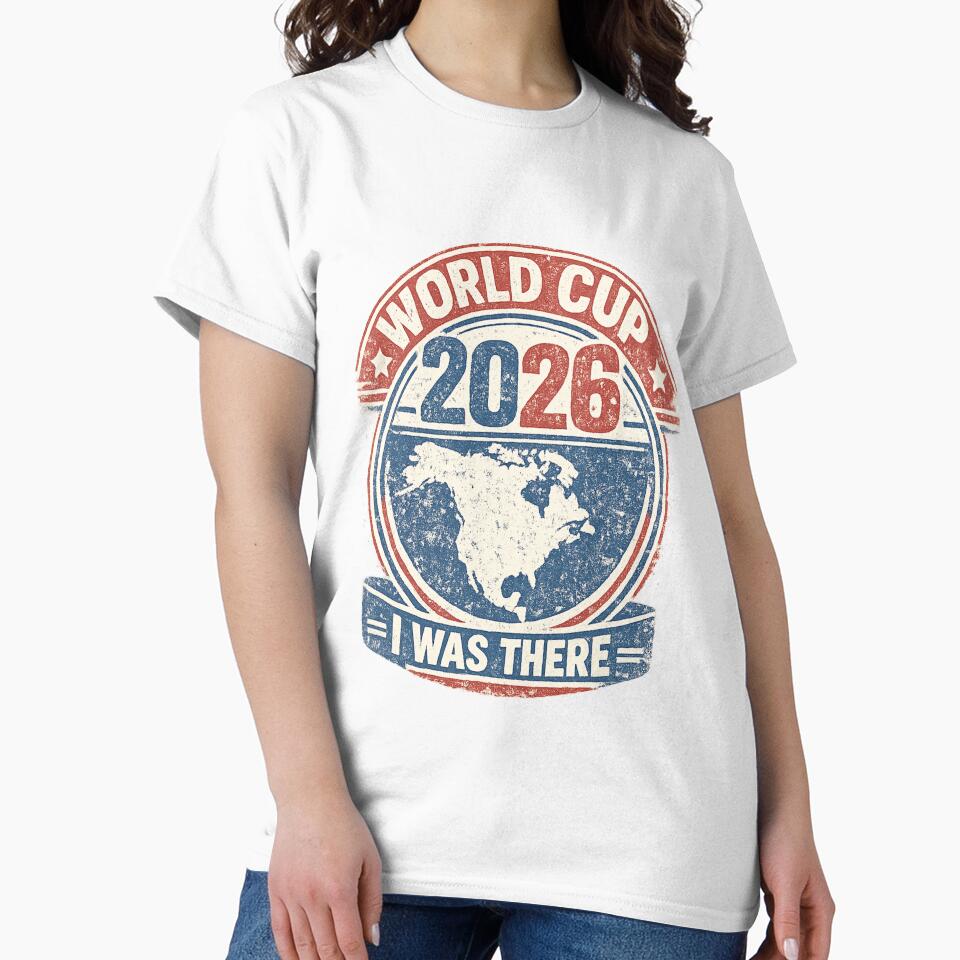 World Cup 2026 I Was There Vintage Stamp T-Shirt by ArthUpscale
