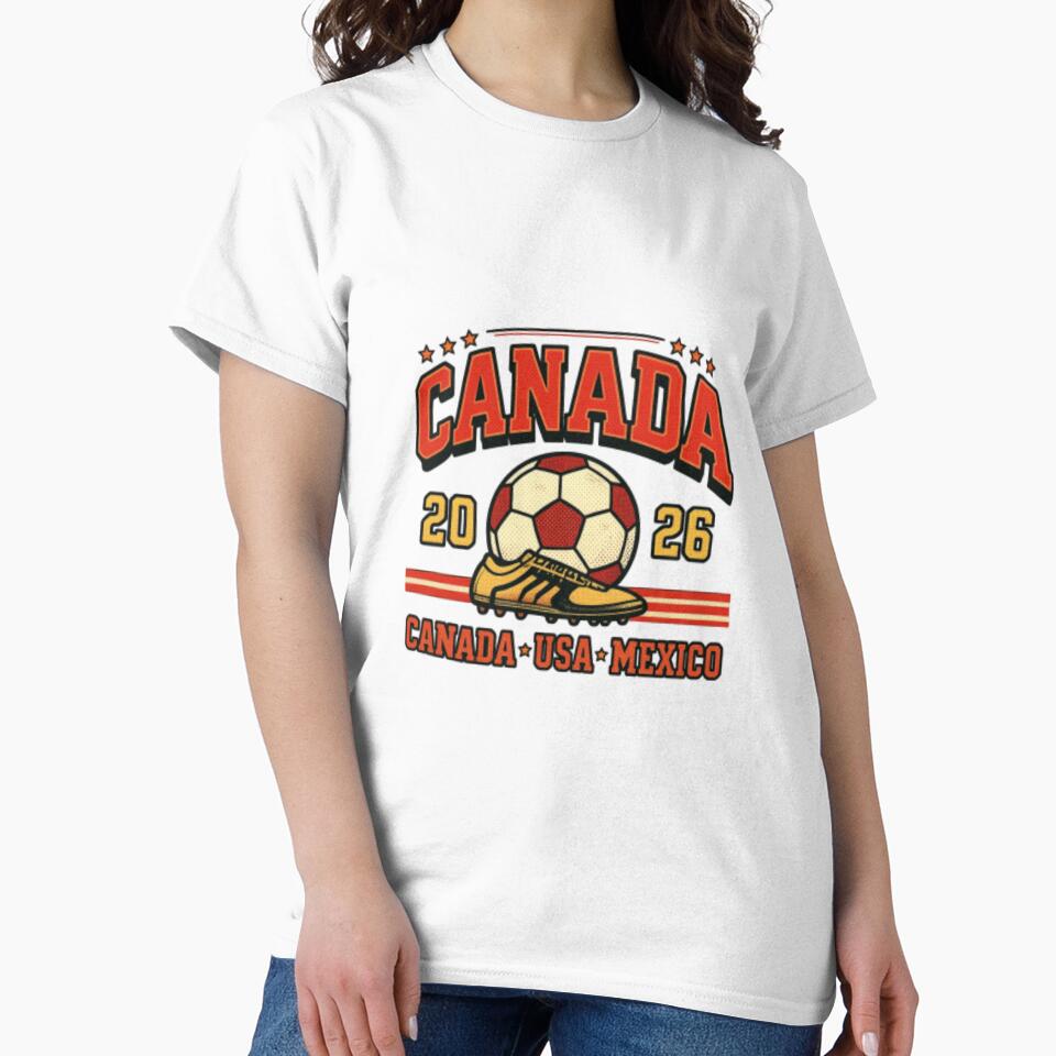 World Cup 2026 USA Canada Mexico — Retro Soccer Tournament Illustration by HBDStudio