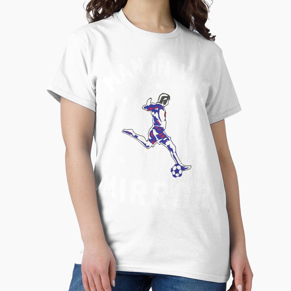 MAN IN THE MIRROR CHRISTIAN SOCCER T-SHIRT by bigerdan