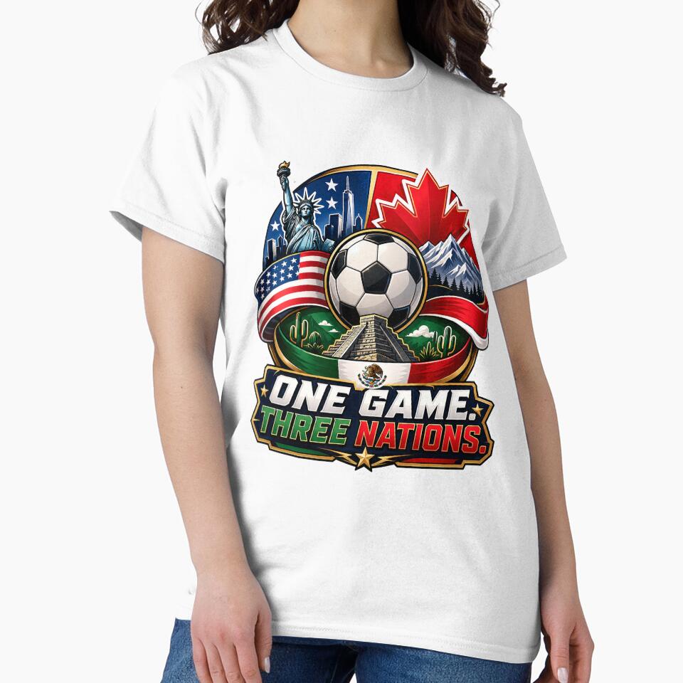 One Game Three Nations 2026 Soccer Design by Puraenergia Stickers