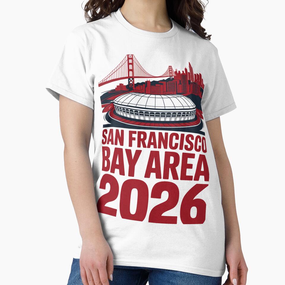 San Francisco Bay Area Golden Gate Stadium T-Shirt V27 by DarylWelsh2024