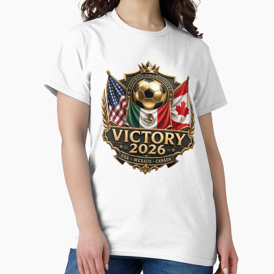 Victory 2026 USA Mexico Canada Football Crest by emaga