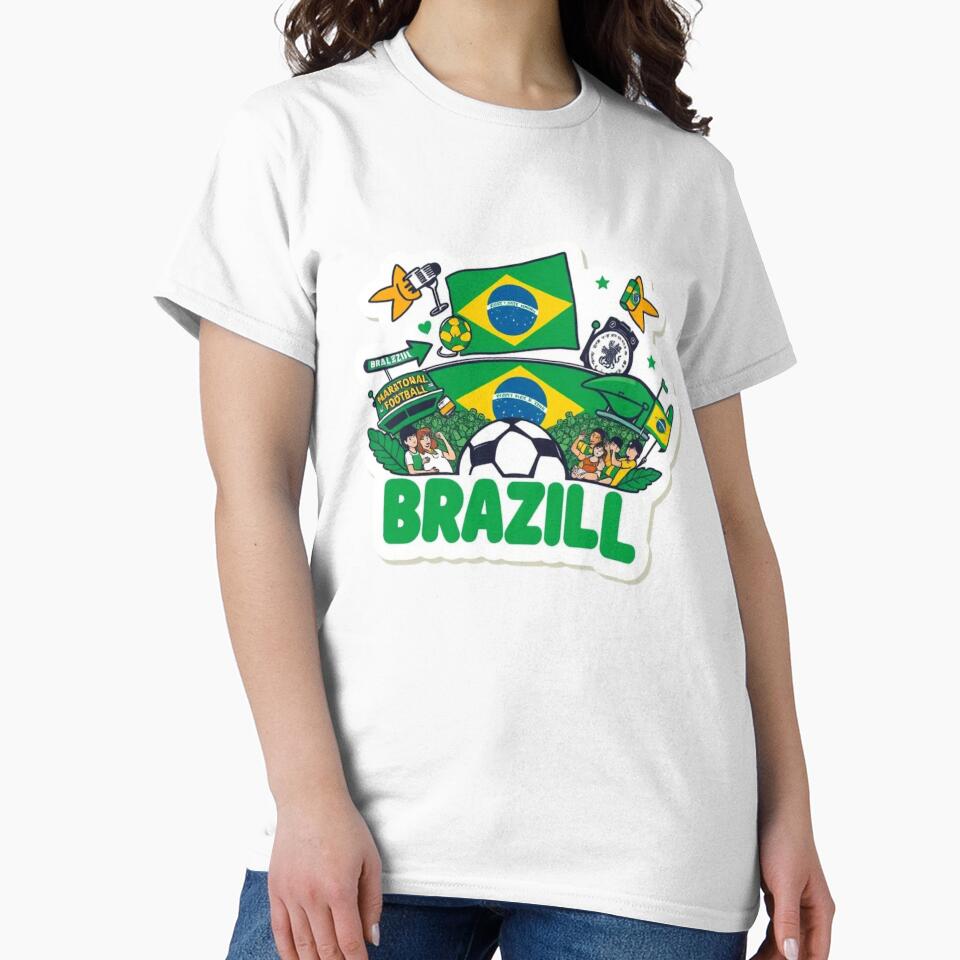 Born to Support Brazil | Brazil Soccer Fan Sticker by HC-Boutique
