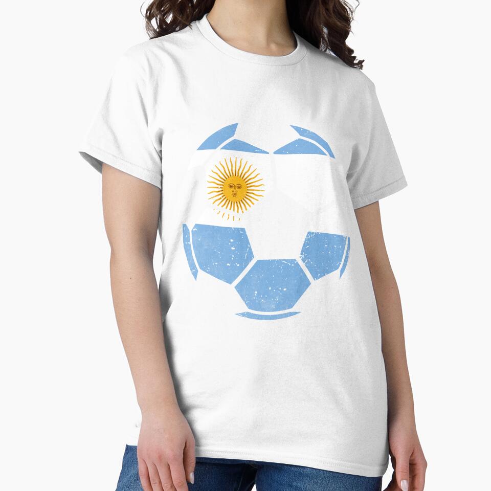 Argentina Soccer Ball Flag Jersey Argentines Football Fan by EIMgraphic