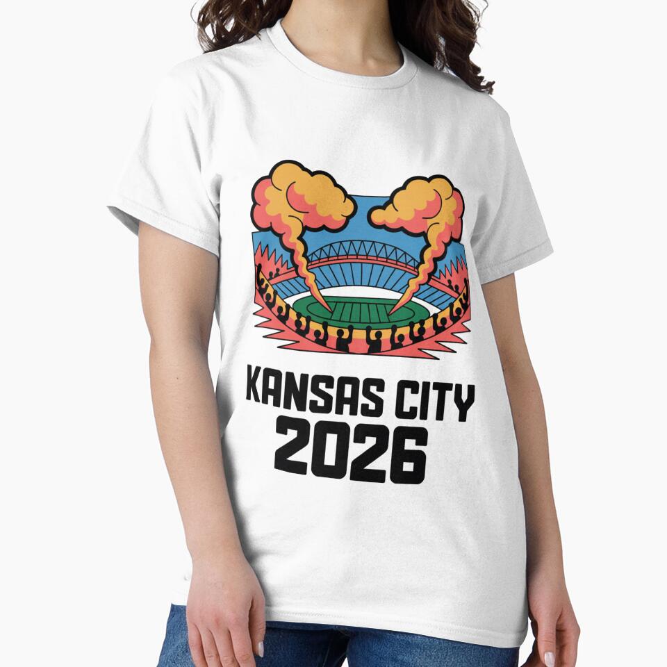 Kansas City 2026 Arrowhead Stadium Football T-Shirt V9 by DarylWelsh2024