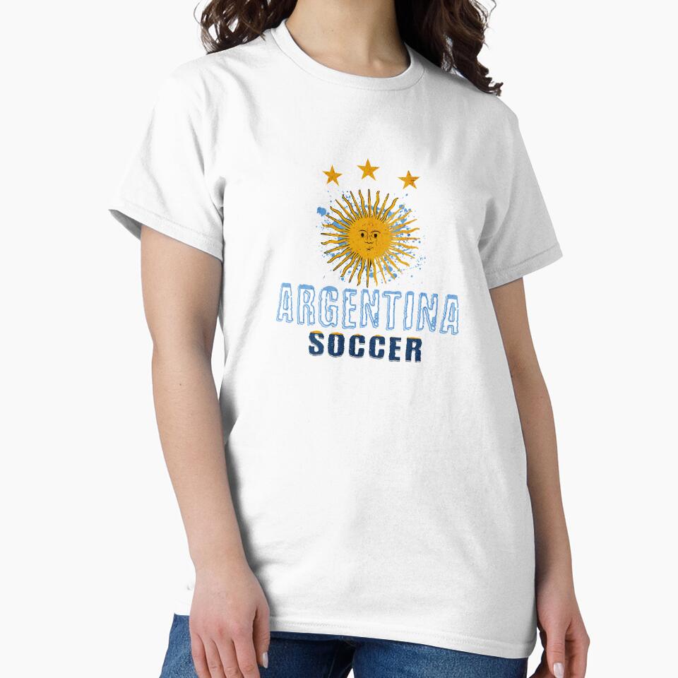 RETRO ARGENTINA SOCCER JERSEY SUN OF MAY ALBICELESTE by MonsoonInkX