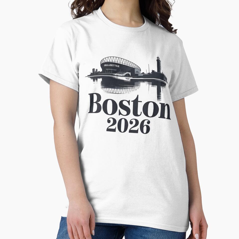 Boston 2026 New England Soccer Souvenir T-Shirt V9 by DarylWelsh2024