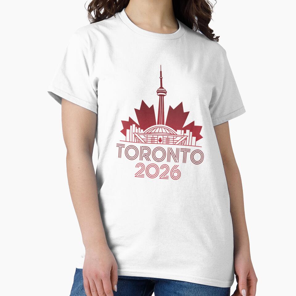 Toronto 2026 CN Tower Stadium Skyline T-Shirt V5 by DarylWelsh2024