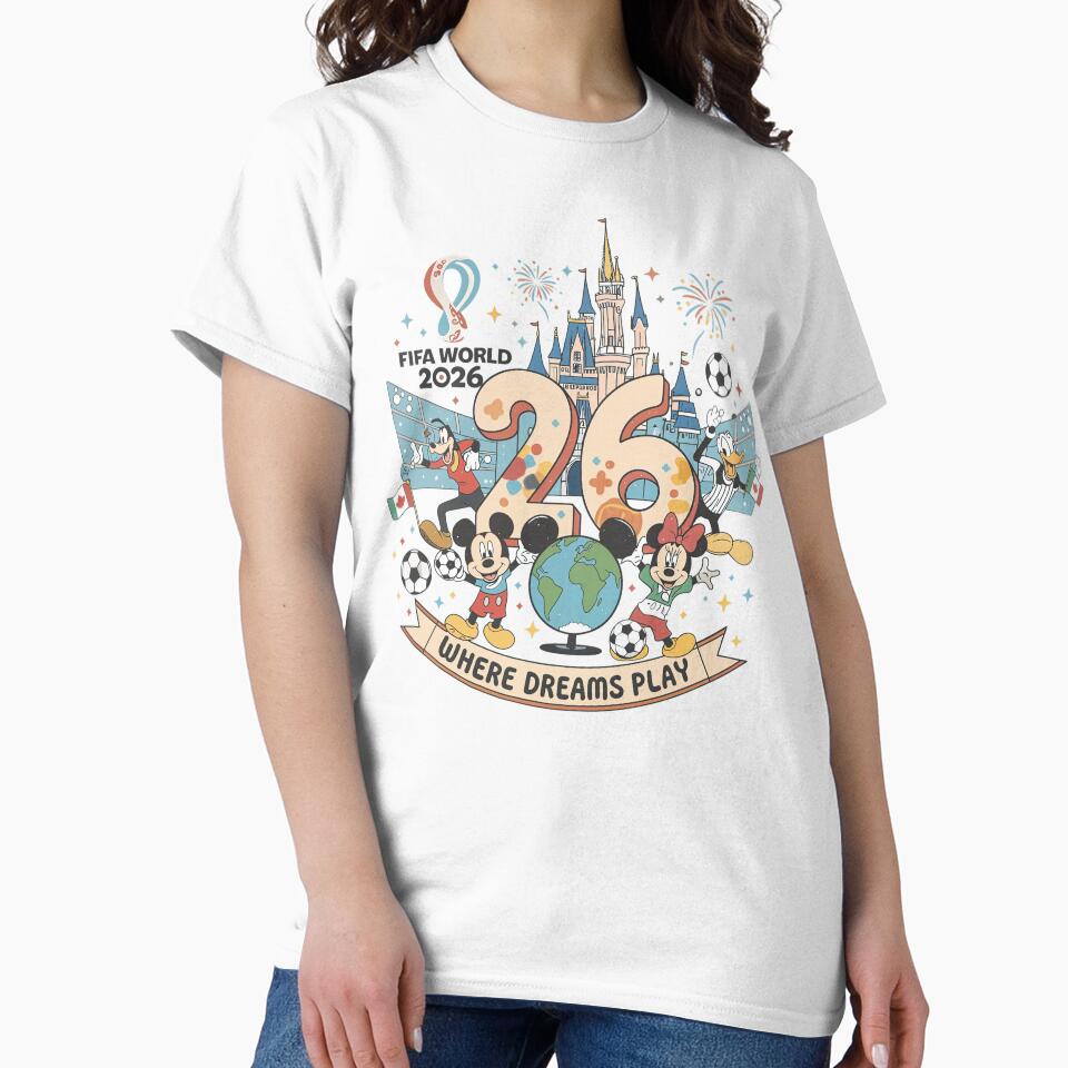 Dreamland Football 26 Shirt | Cute Cartoon Global Celebration Tee by BelindaVDavis