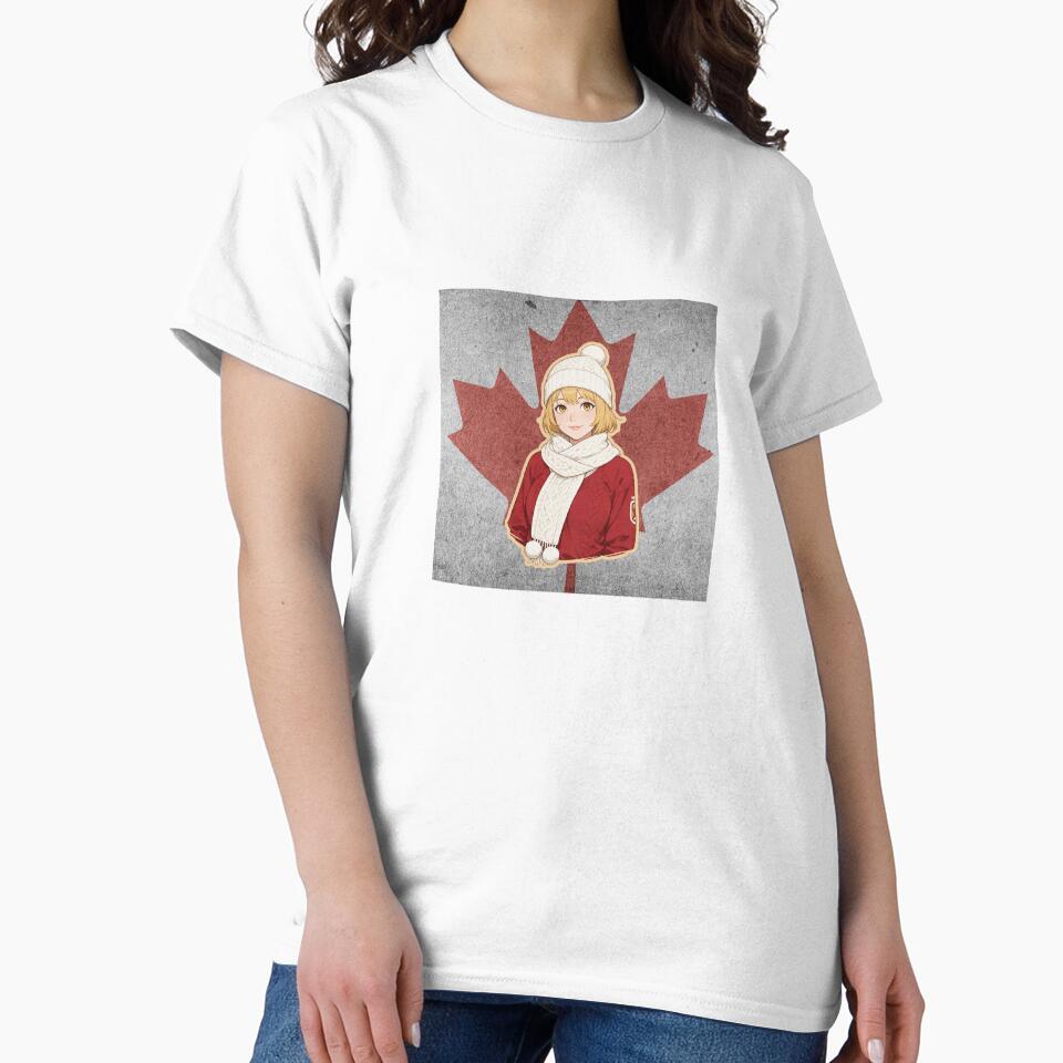 Canada Anime Football Fan Girl World Cup Edition by Shirt-Otakus