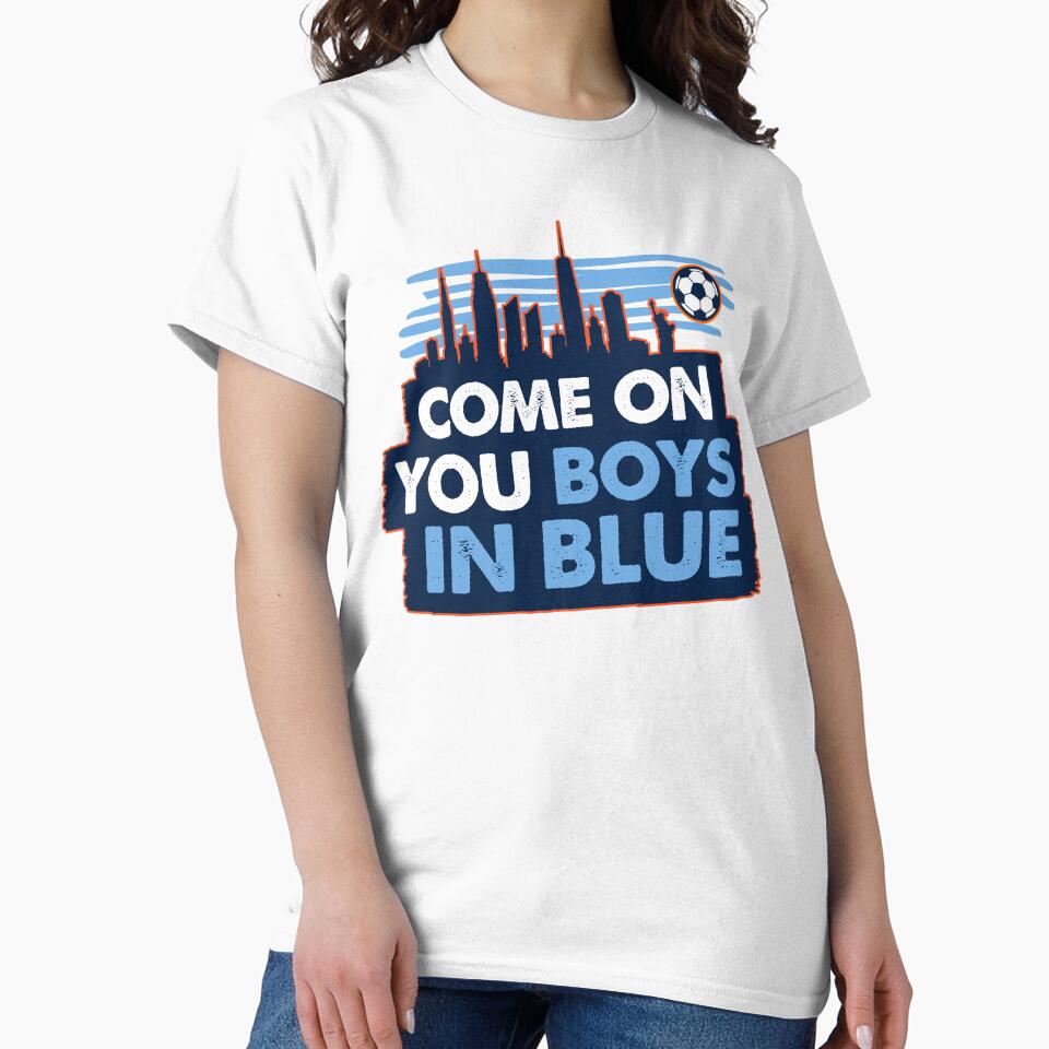 Come on you boys in blue-Soccer-nyc skyline by DaniKates