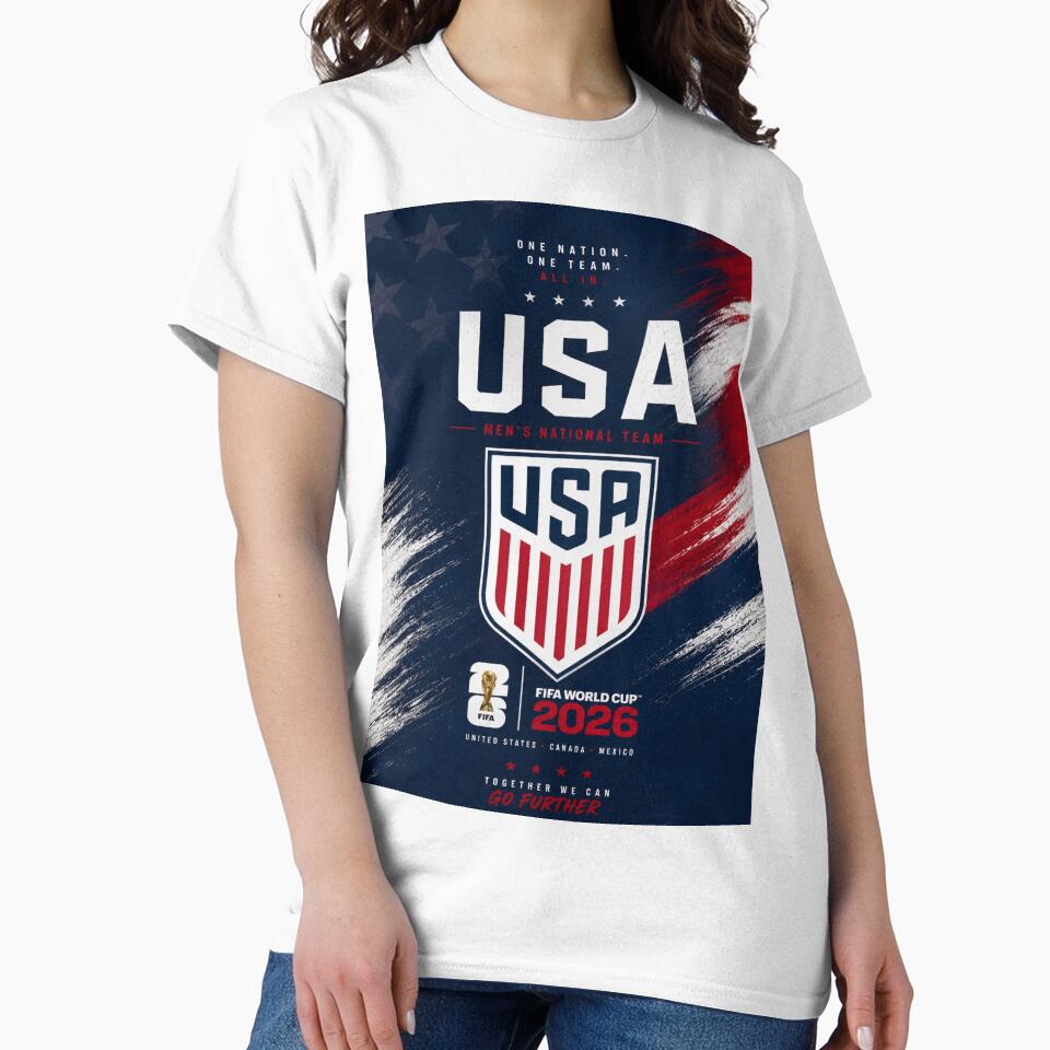 USA 2026 Soccer Fan Design | American Football Supporter Graphic | Red White Blue Sports Art by MDC-99