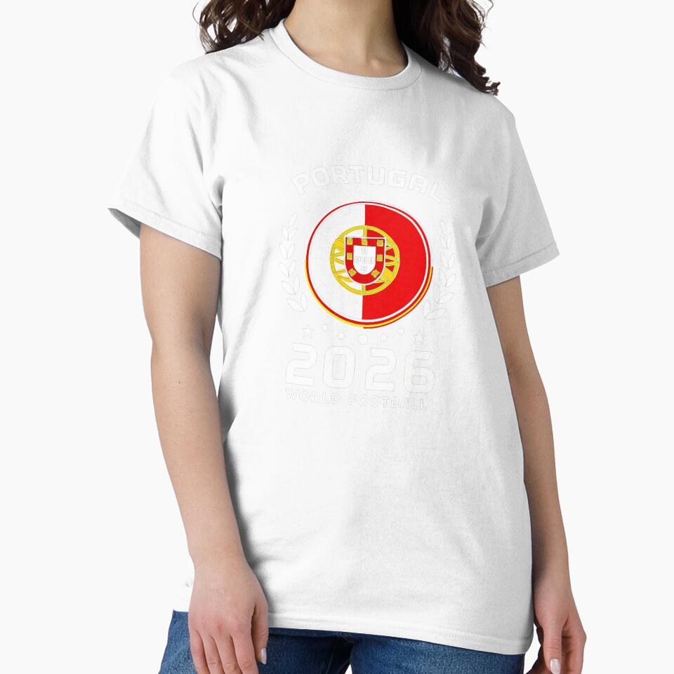 Portugal 2026 World Football Soccer Fan Design T-Shirt_87038236 by SubStudio97
