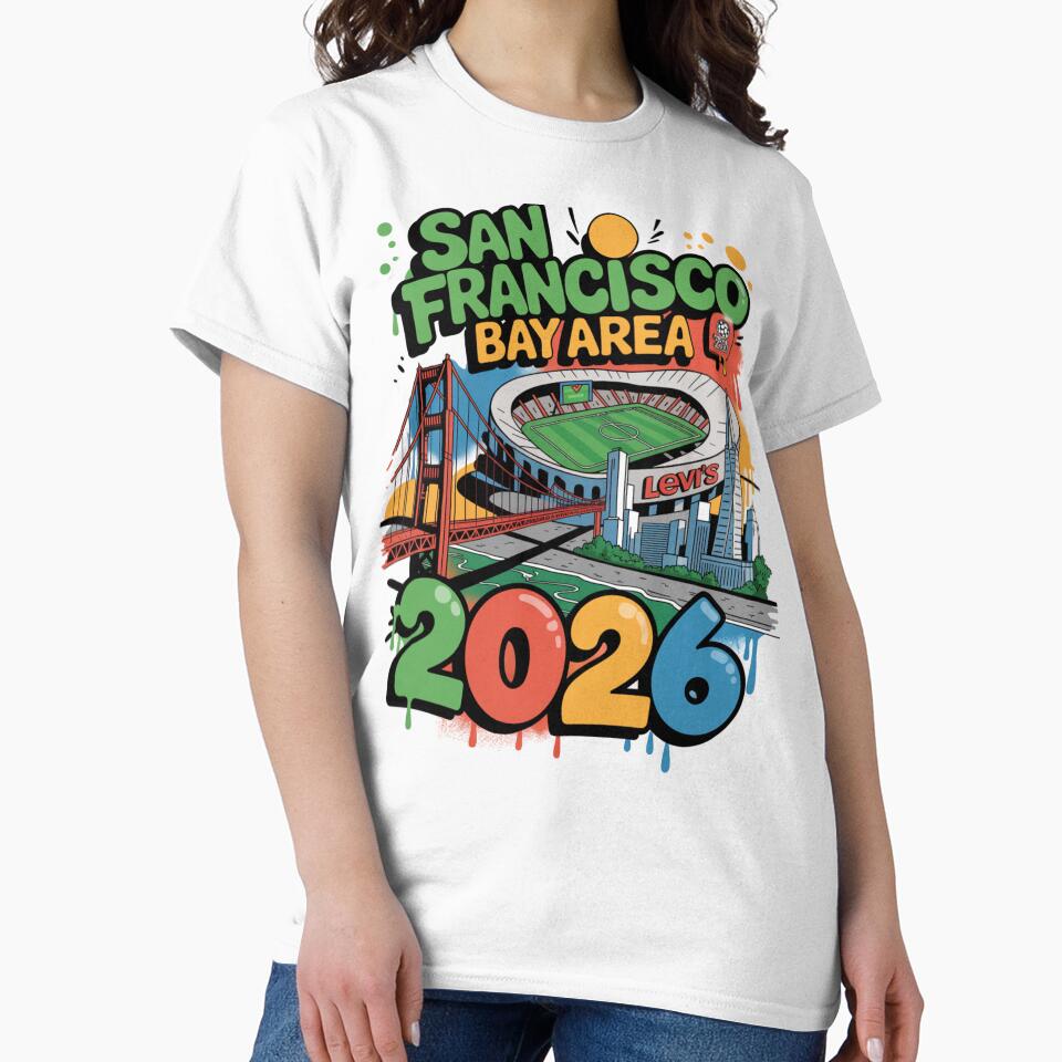 San Francisco Bay Area Golden Gate Stadium T-Shirt V7 by DarylWelsh2024